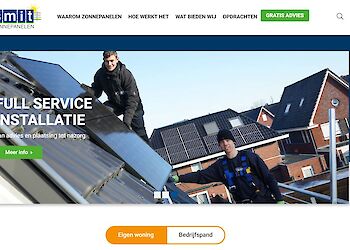 Eigen website voor Smit zonnepanelen